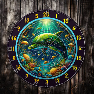 Cible De Fléchettes Underwater Wonders Dolphin Dartboard Deltboard Del