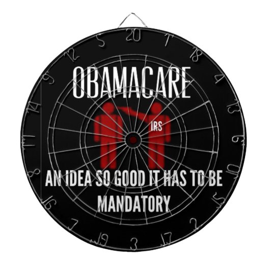 CIBLE DE FLÉCHETTES UNE IDÉE SI BONNE QU'ELLE DEVAIT ÊTRE OBAMACARE OB (Devant)