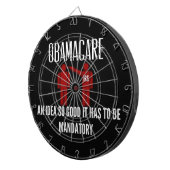 CIBLE DE FLÉCHETTES UNE IDÉE SI BONNE QU'ELLE DEVAIT ÊTRE OBAMACARE OB (Devant droit)