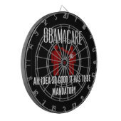 CIBLE DE FLÉCHETTES UNE IDÉE SI BONNE QU'ELLE DEVAIT ÊTRE OBAMACARE OB (Devant gauche)