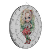 Cible De Fléchettes Une mignonne fille Halloween collection de design (Devant gauche)