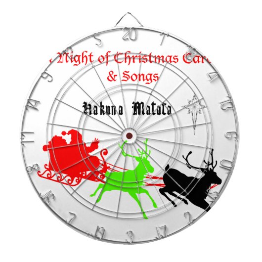 Cible De Fléchettes Une nuit de chants et chants de Noël Hakunamatata (Devant)