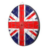 Cible de flechettes Union Jack (Devant droit)