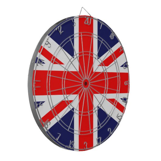 Cible de flechettes Union Jack (Devant gauche)