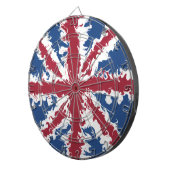 Cible De Fléchettes Union Jack Liquid Art (Devant droit)