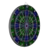 Cible De Fléchettes Urquhart tartan bleu vert plaid (Devant gauche)