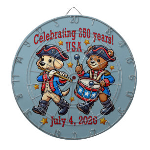 Cible De Fléchettes USA 250th Anniversary Souvenir - Patriotique