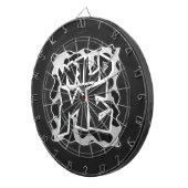 Cible De Fléchettes Vache Wild Me Noir et Blanc (Devant droit)