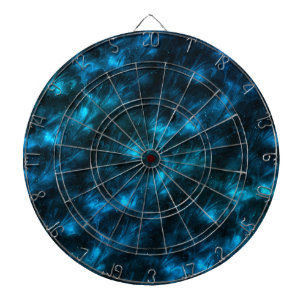 Cible De Fléchettes Vagues Bleu Foncé