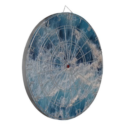 Cible De Fléchettes Vagues bleu océan (Devant gauche)