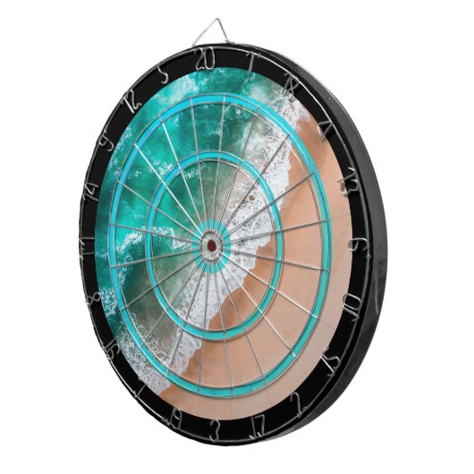 Cible De Fléchettes Vagues sur le règlement de plage de sable (Devant droit)