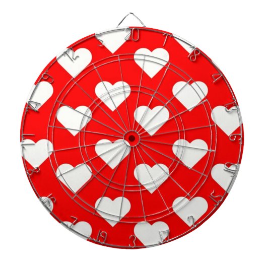 Cible De Fléchettes Valentine Hearts (Devant)