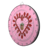 Cible De Fléchettes Valentines Day Love Heart Acorn (Devant droit)