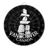 Cible De Fléchettes Vancouver Dartboard Vancouver Souvenir Dartboard (Devant)
