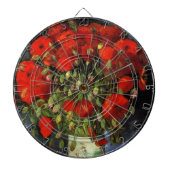 Cible De Fléchettes Vase avec des pavots rouges par Vincent van Gogh (Devant)