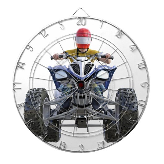 Cible De Fléchettes Vélo ATV de quadruple sautant un Wheelie à l'avant (Devant)