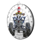 Cible De Fléchettes Vélo ATV de quadruple sautant un Wheelie à l'avant (Devant droit)