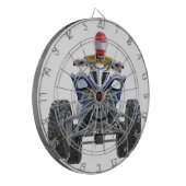 Cible De Fléchettes Vélo ATV de quadruple sautant un Wheelie à l'avant (Devant gauche)