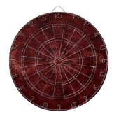 Cible De Fléchettes Velvety Henna Damask | Grunge rouge (Devant)