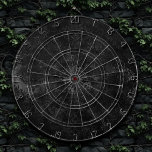 Cible De Fléchettes Velvety Onyx Damask | Black Vampy Grunge Floral<br><div class="desc">90 Grunge, Tout Grandit ! Baroque velouté riche et sophistiqué dans un ton bijou sombre et sombre, hué dusky pour une palette luxueuse, dramatique, ou pointue. Cette texture grunge vintage inspirée des années 90 présente un magnifique dégradé abstrait unisexe (mais féminin) qui ajoute une parfaite pop de couleur. Pour des...</div>
