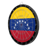 Cible De Fléchettes Venezuela Drapeau Tableau noir & fléchettes / jeu (Devant droit)