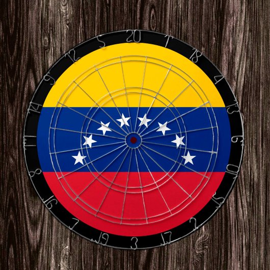 Cible De Fléchettes Venezuela Drapeau Tableau noir & fléchettes / jeu