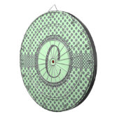 Cible De Fléchettes Vert de menthe avec le Point-Monogramme gris (Devant droit)