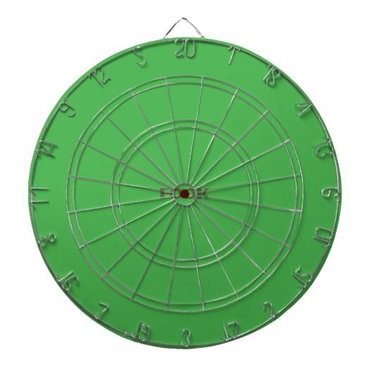 Cible De Fléchettes Vert pâle sur le tableau de bord vert (Devant)