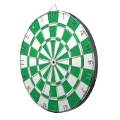Cible De Fléchettes Vert shamrock Et Blanc (Devant droit)
