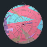 Cible De Fléchettes Vibes positives couleurs pastel Abstrait<br><div class="desc">Vibes positives Pastel Colors Art Abstrait Article à ajouter à votre collection. Un cadeau cadeau/cadeau cool pour tous ceux qui aiment les objets de design personnalisés,  les couleurs joyeuses,  le minimalisme etc. Turquoise,  jaune,  rose,  violet.</div>