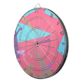 Cible De Fléchettes Vibes positives couleurs pastel Abstrait (Devant droit)