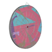 Cible De Fléchettes Vibes positives couleurs pastel Abstrait (Devant gauche)