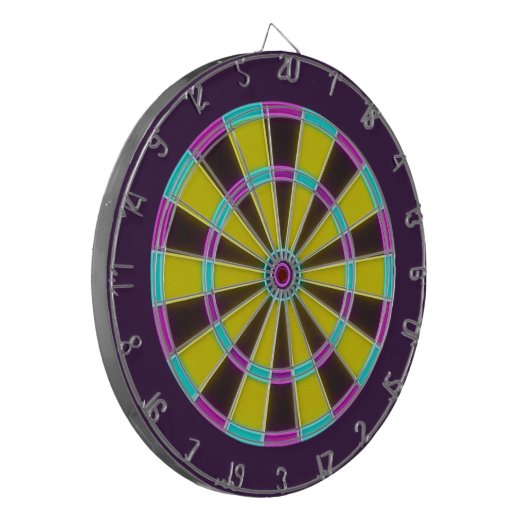Cible De Fléchettes Vibrant Neon Glow Dartboard (Devant gauche)