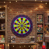 Cible De Fléchettes Vibrant Neon Glow Dartboard