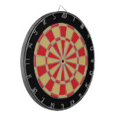 Cible de flechettes : Vieux Or, Rouge Et Noir (Devant gauche)