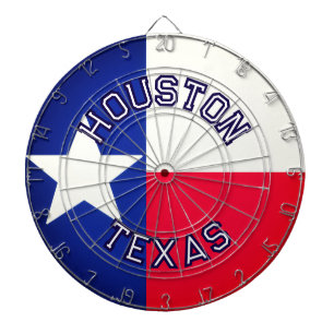 Cible De Fléchettes VILLE PERSONNALISABLE, TEXAS Drapeau conception te