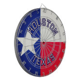 Cible De Fléchettes VILLE PERSONNALISABLE, TEXAS Drapeau conception te (Devant gauche)