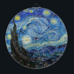 Cible De Fléchettes Vincent Van Gogh Nuit d'art Vintage<br><div class="desc">Vincent Van Gogh Nuit d'Vintage Art Cible de flechettes</div>