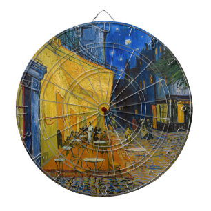 Cible De Fléchettes Vincent van Gogh - Terrasse de café la nuit