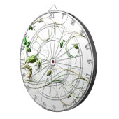 Cible De Fléchettes Vins verts jaunes (Devant droit)