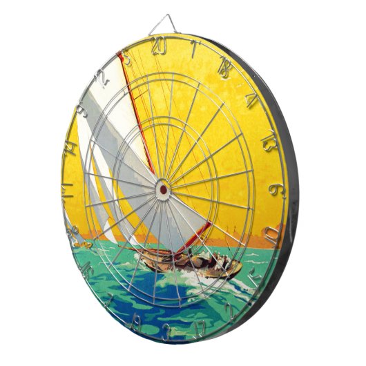 Cible De Fléchettes Vintage (Devant droit)