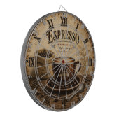 Cible De Fléchettes Vintage Espresso Coffee (Devant gauche)