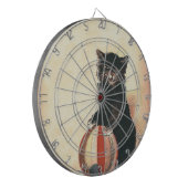 Cible De Fléchettes Vintage HALLOWEEN Chat noir (Devant gauche)