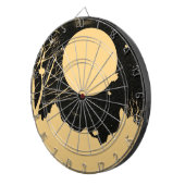 Cible De Fléchettes Vintage Lune nuit 3 (Devant droit)