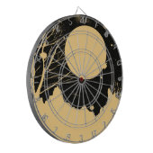 Cible De Fléchettes Vintage Lune nuit 3 (Devant gauche)