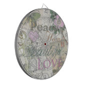 Cible De Fléchettes Vintage Peace Home Belle Amour (Devant gauche)