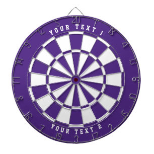 Cible De Fléchettes Violet et blanc Police de sport à grande étendue