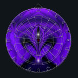 Cible De Fléchettes Violet Fleur arc-en-ciel rêve deux étoiles<br><div class="desc">Purple Flower Rainbow Dreams,  Digital Abstrait Imaginaire Rainbow-Art par Krisi ArtKSZP. Plus dans Boutique >>> PurpleDreamsbyKSZP >>> Catégorie Boutique >>> Jouets et jeux</div>