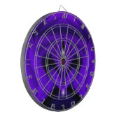 Cible De Fléchettes Violet Fleur arc-en-ciel rêve deux étoiles (Devant gauche)
