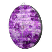 Cible De Fléchettes Violet Floral Vintage (Devant droit)